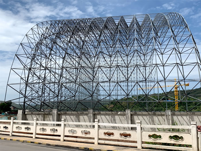 九台山寨矿储煤棚网架